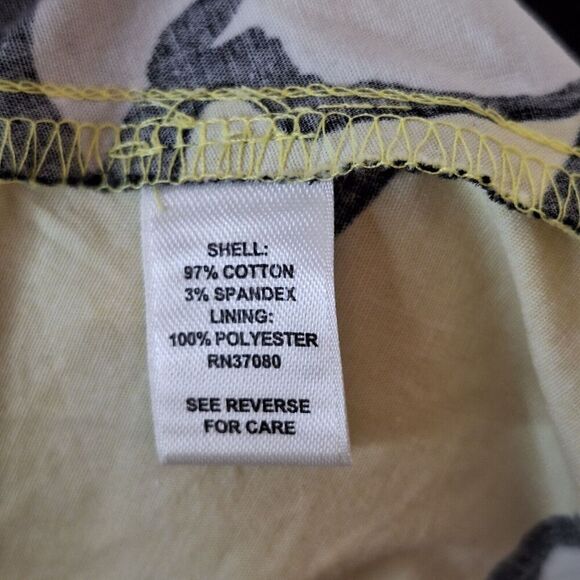 Cato Woman 18W Smocked‎ Back A Line Sun Dress Black Yellow Floral Straps Summer - Picture 7 of 8